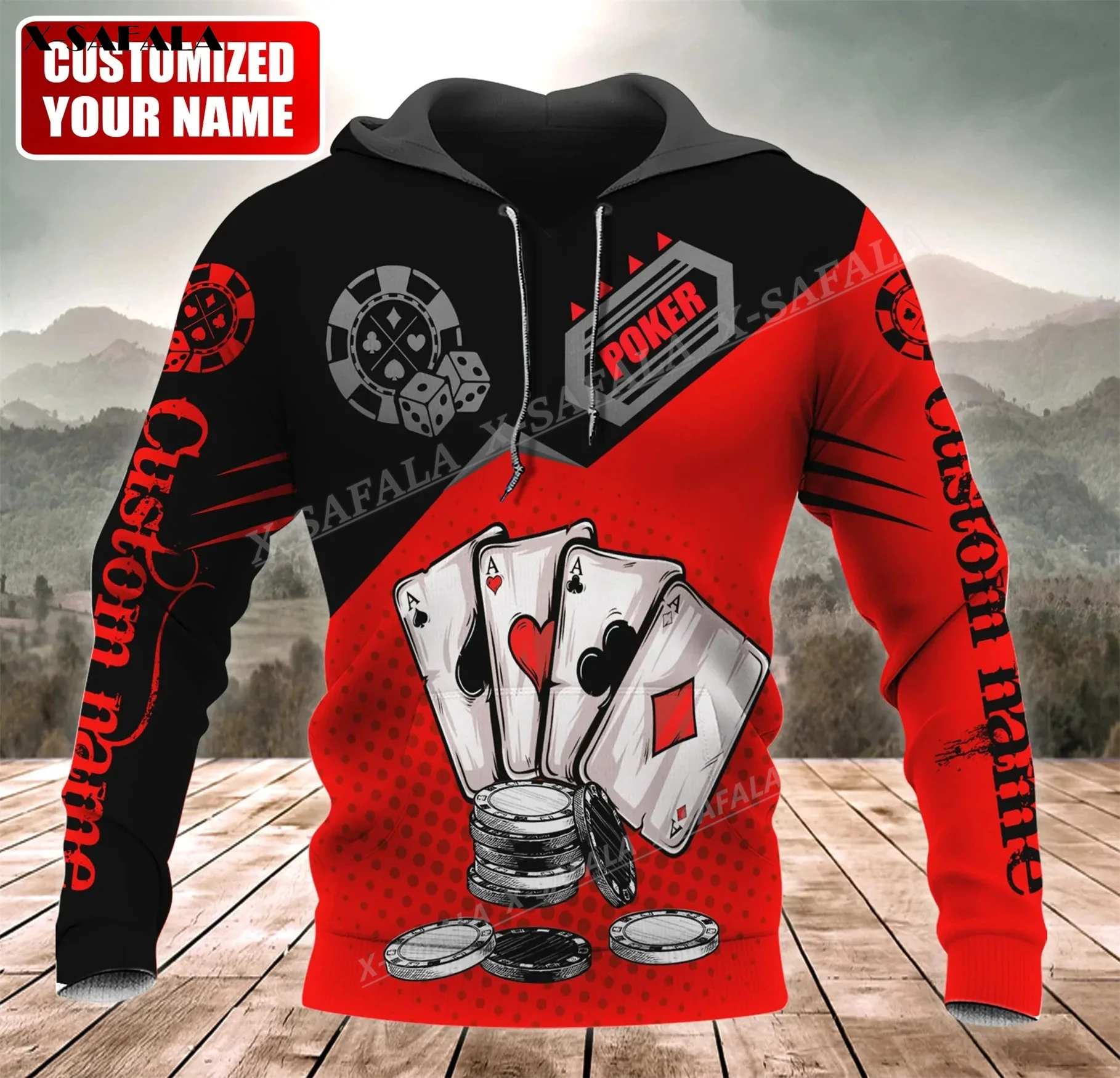 

Love Poker Skull Club Gift Dad Player Dice 3D Full Print Zipper Hoodie Men Pullover Sweatshirt Hooded Jersey Tracksuits Outwear