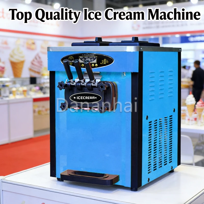 

Коммерческая промышленная машина для мороженого новой конструкции, предварительно охлажденная, 18-22 л/ч, для чистого летнего замороженного йогурта