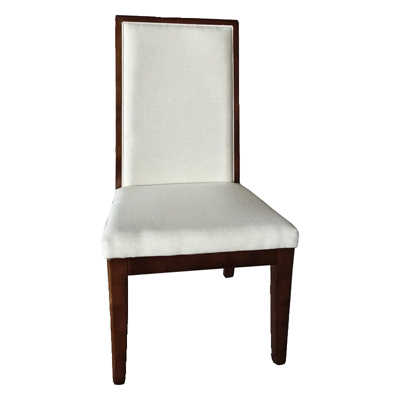 

Soft Bag High Back Dining Chair Home Hotel Box Restaurant Meeting Desk Linen Chair
