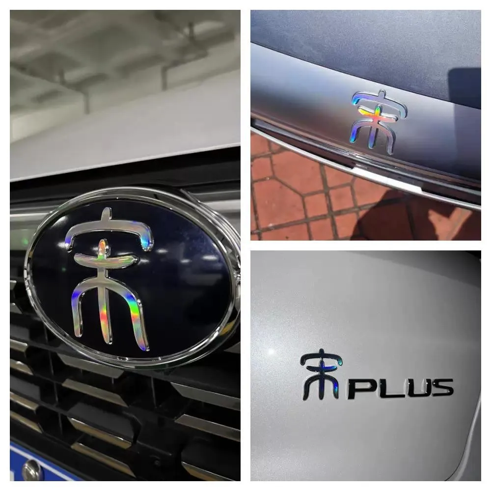 For BYD Song Plus Song Pro Song Dmi Song Ev DM LOGO Modification Waterproof Reflective Stickers Decal Rear Front Logo Decals