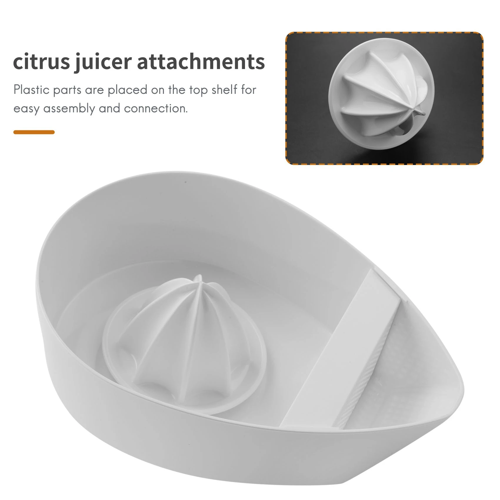 B58B-Juice Attachment For Kitchenaid Stand Mixers (4.5QT/5QT) Citrus Juicer Stand Mixer Attachment Reamer Dishwasher-Safe