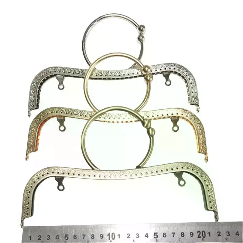 High-Quality 22cm Metal Purse Frame Ring Handle for DIY Bag Craft Projects