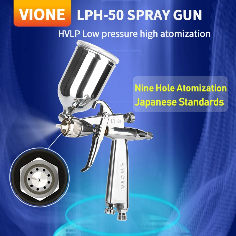 

Japan Mini Automotive Paint Spray Gun For Cars HVLP LPH-50 RG-3L Repair Pistol Pneumatic Tool Airbrush