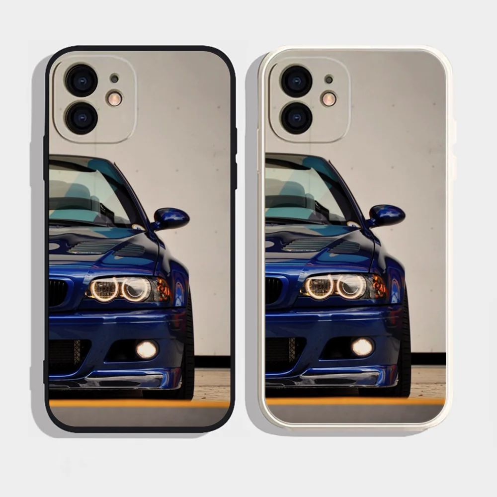 Epc Blue Red Car For B- BMW Phone Case Silicone Soft For IPhone 16 15 14 13 12 11 Plus Pro Max Plus