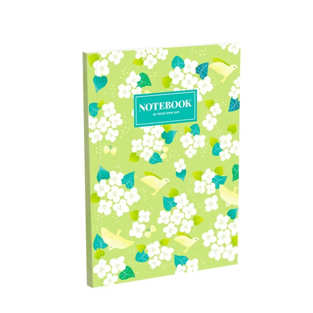 2pcs Cute B5 Diary Notebook Ins Style Horizontal Line Meeting Minutes Book Animal Flower School Supplies Office