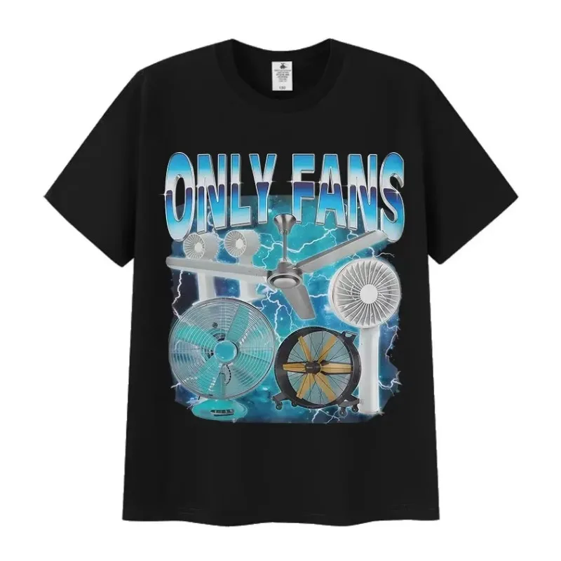 Fun OnlyFans Emojis T-shirt Men's T-shirt Summer New Product Suitable for Both Men and Women