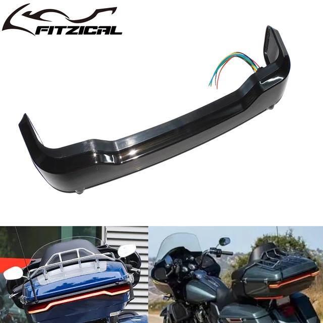Tylne światło kierunkowskazu LED do motocykli Tour-Pak King do Harley Touring Ultra Limited Road Tri Glide 2014-Up
