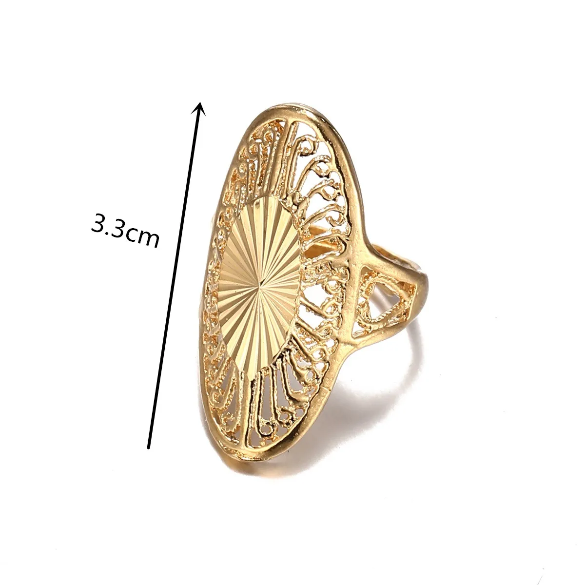 Arab Free Size Rings for Women Teenager Middle East Dubai Wedding Ring Ethiopian African Party Gift