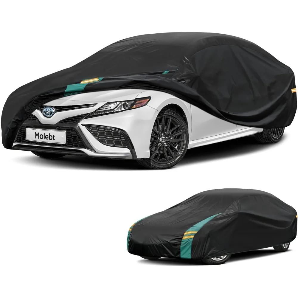 

All-Weather Waterproof Car Cover for Sedans, Outdoor Protection from Rain, Snow, and Sun (Suitable for Lengths 186-193)
