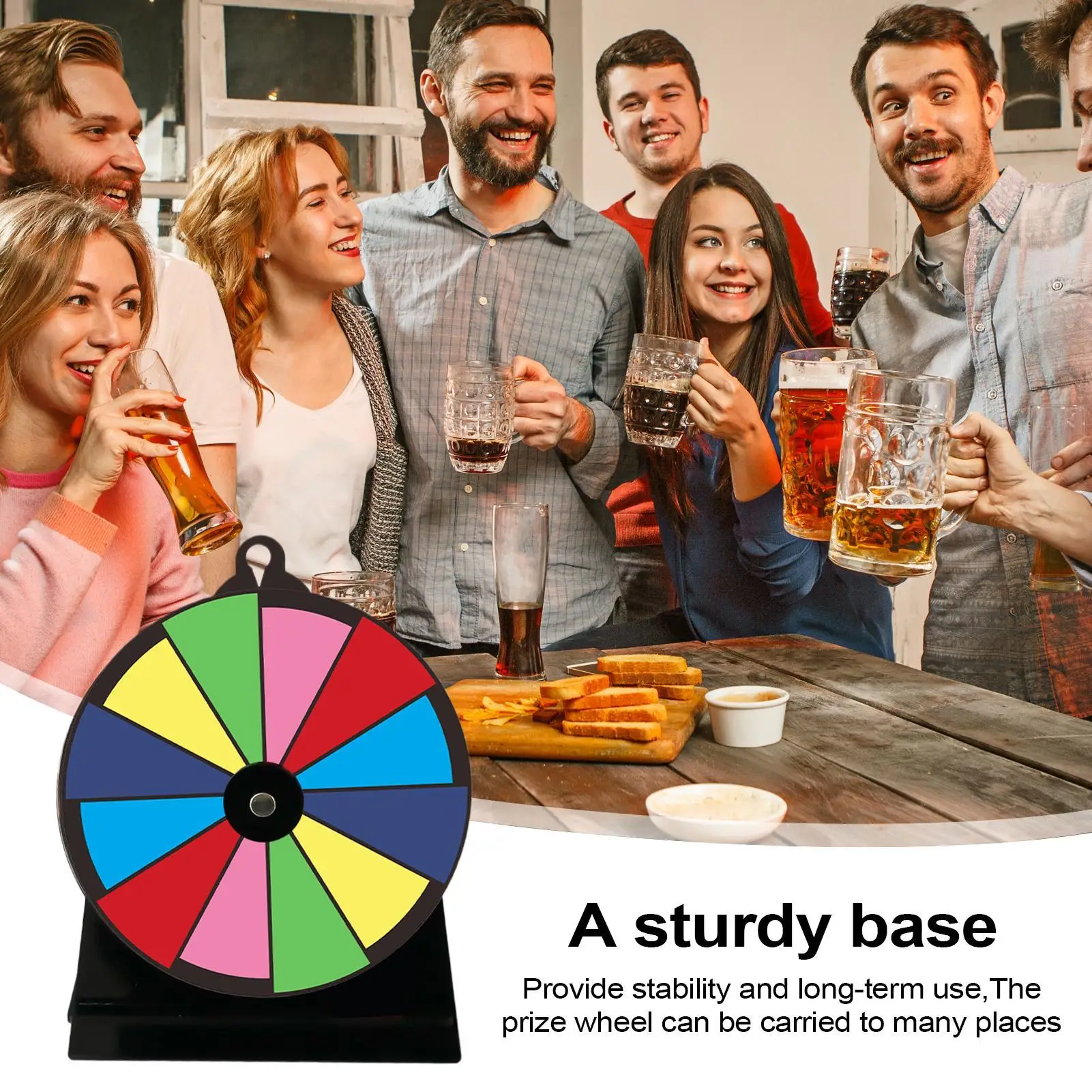 

Spin Wheel For Prizes Spin Wheel With Stand For Tabletop Reusable Tabletop Turntable For Fundraising Events Supermarkets