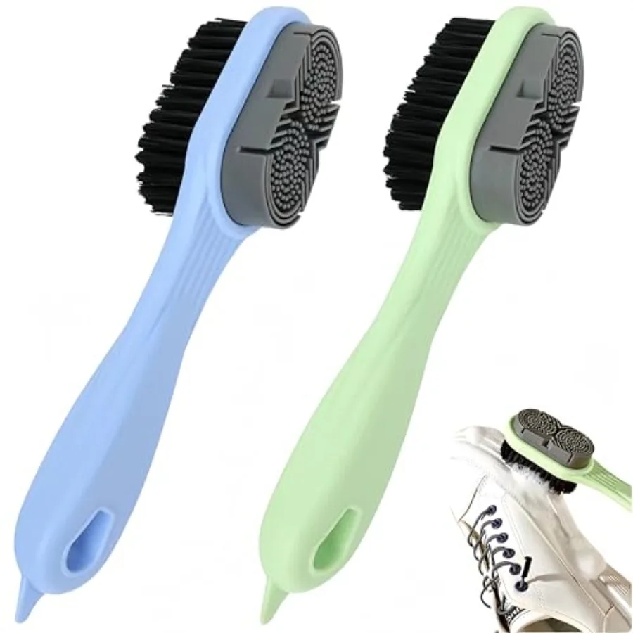 

Щетки для чистки обуви Двусторонняя щетка для чистки Силиконовая щетка с мягкой щетиной Щетка для чистки обуви Щетка для чистки обуви