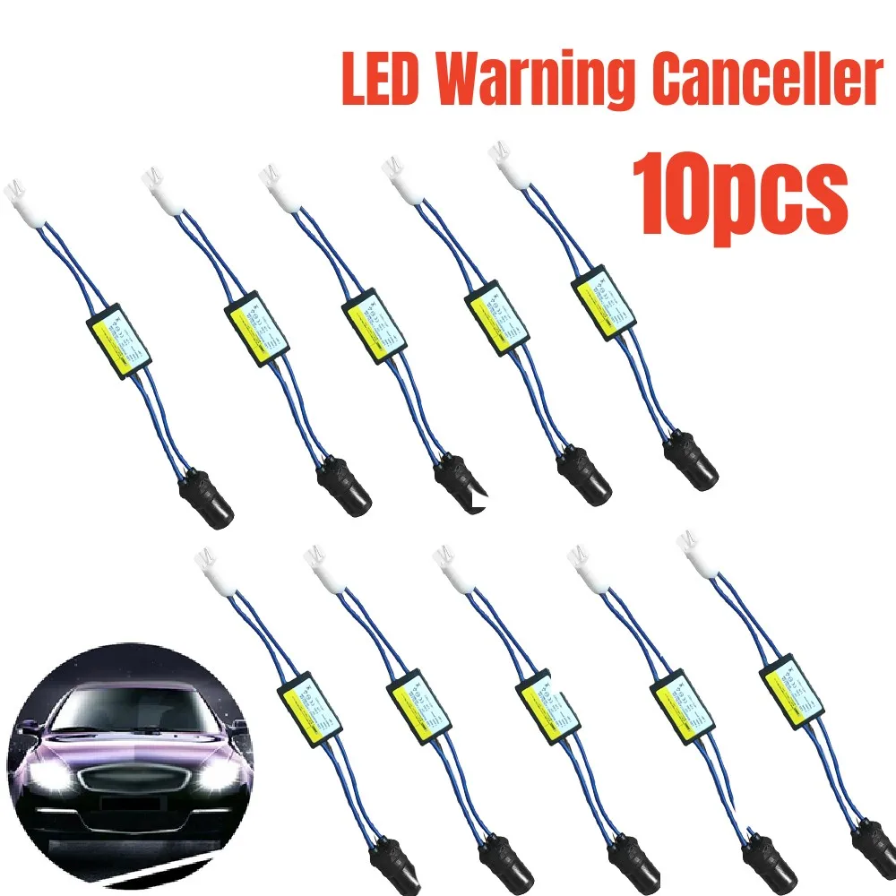 Cancelador de advertencia LED para luces de coche, módulo de resistencia de carga OCB T10 W5W 194 501, sin Cable de Error, cableado de resistencia,