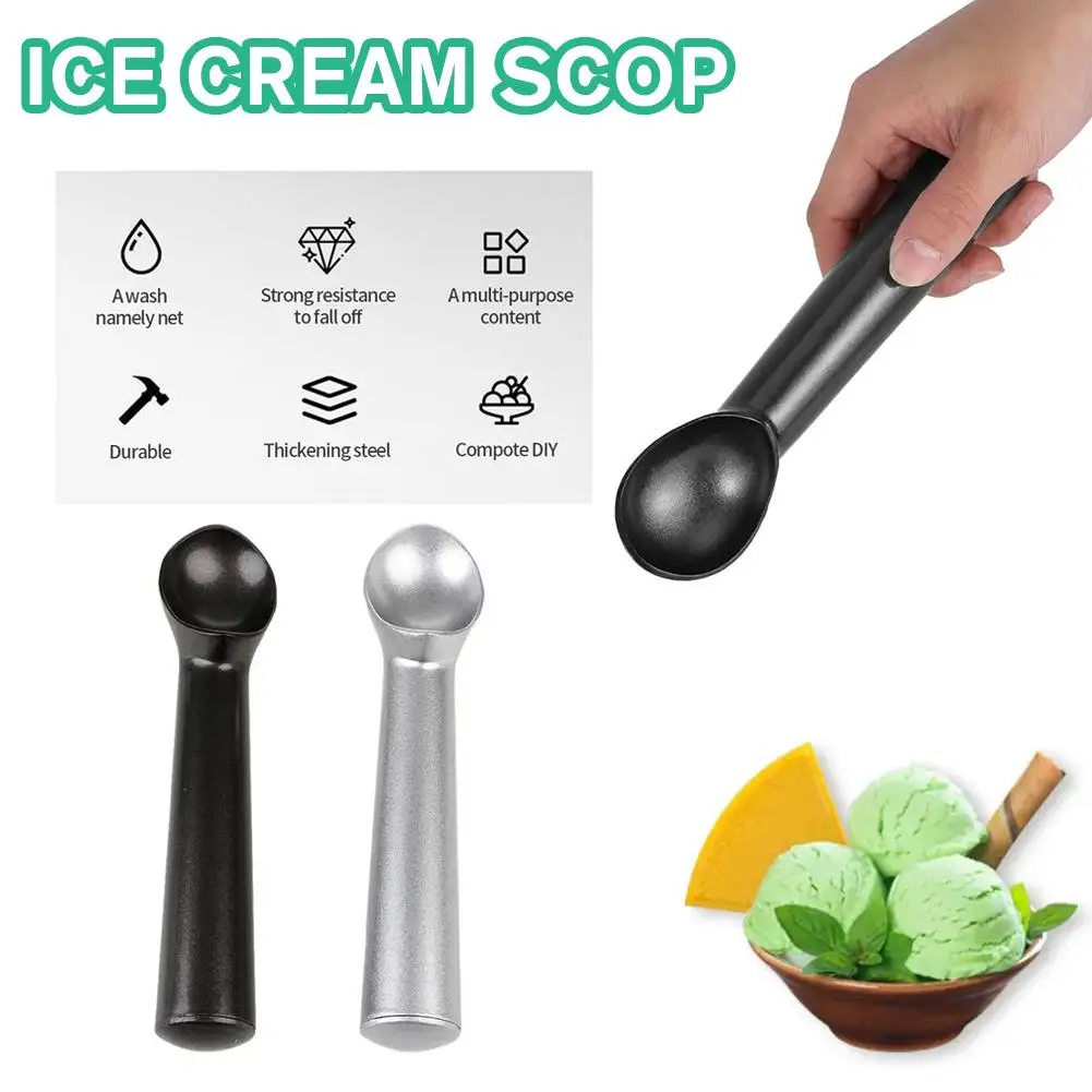 Stainless Steel Ice Cream Spoon Portable Nonstick Anti-Freeze Cream Kitchen Ice Tools Home Scoop Accessories Ice Cream O6V9