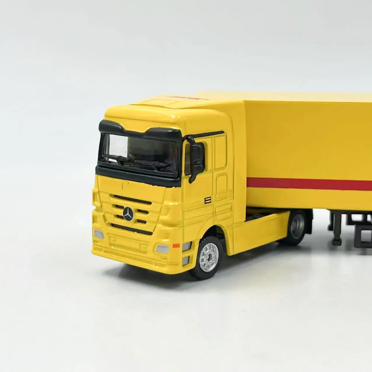 1/87 Container Truck DHL High Simulation Alloy Container Truck Model Toy Child Toy Gift Collection Display