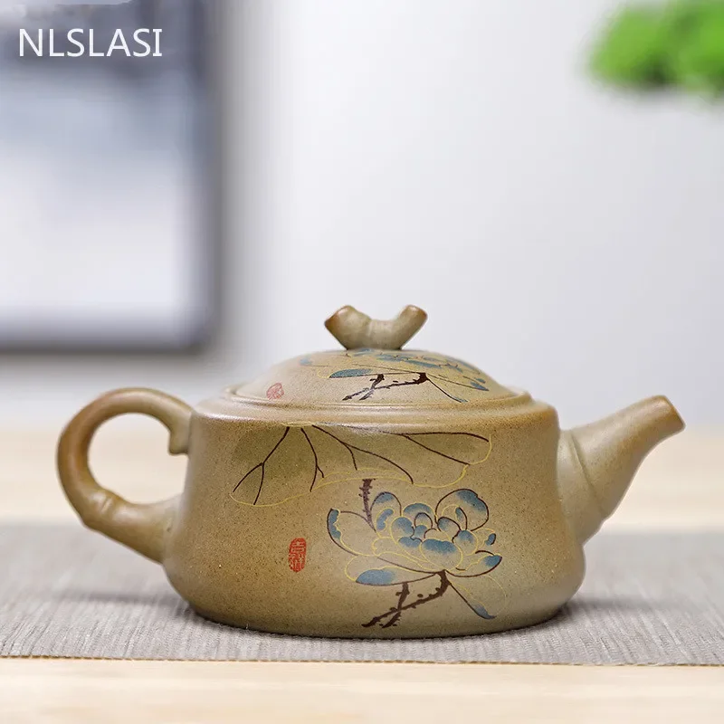 NLSLASI Chinese Style Stoneware Teapot Tea Set Handmade Kettle Ceramic Clay Teapot Set Chinese Tea Ceremony Supplies Teapot