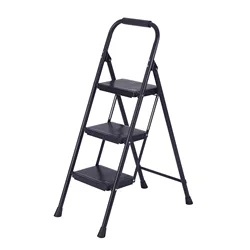 New Design Small Iron Ladder Portable Household Ladder Round Help Small Iron Ladder Stool Kitchen 2 Step 3 Step Home Camping