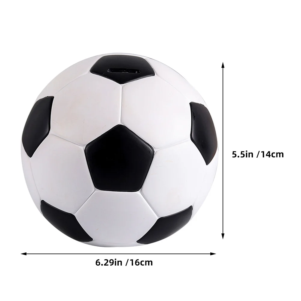 بنك أموال كرة القدم المزخرف للأطفال بتصميم قوي مع لمسة نهائية ناعمة مثالية لمجموعة التوفير اليومي للدراسة المنزلية #3