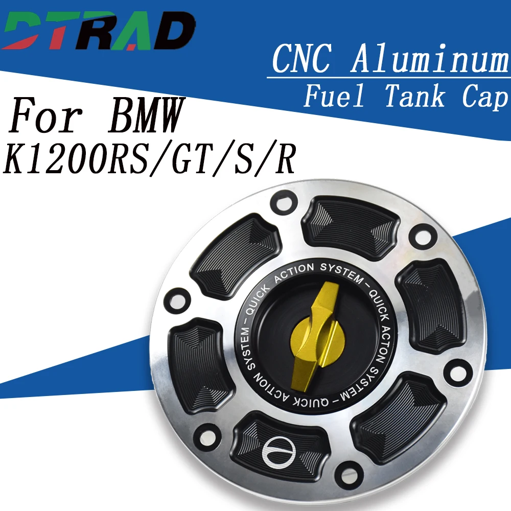 

Алюминиевая крышка топливного бака с быстрой фиксацией с ЧПУ для BMW K1200RS/K1200GT/K1200R Sport/K1200S, крышка бензобака без ключа для мотоцикла