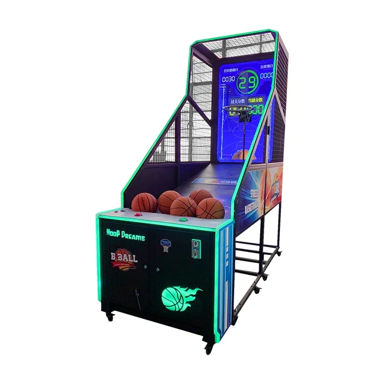 Electronic Arcade Basketball Games Machines Coin-operated Interactive Basketball Game Machine