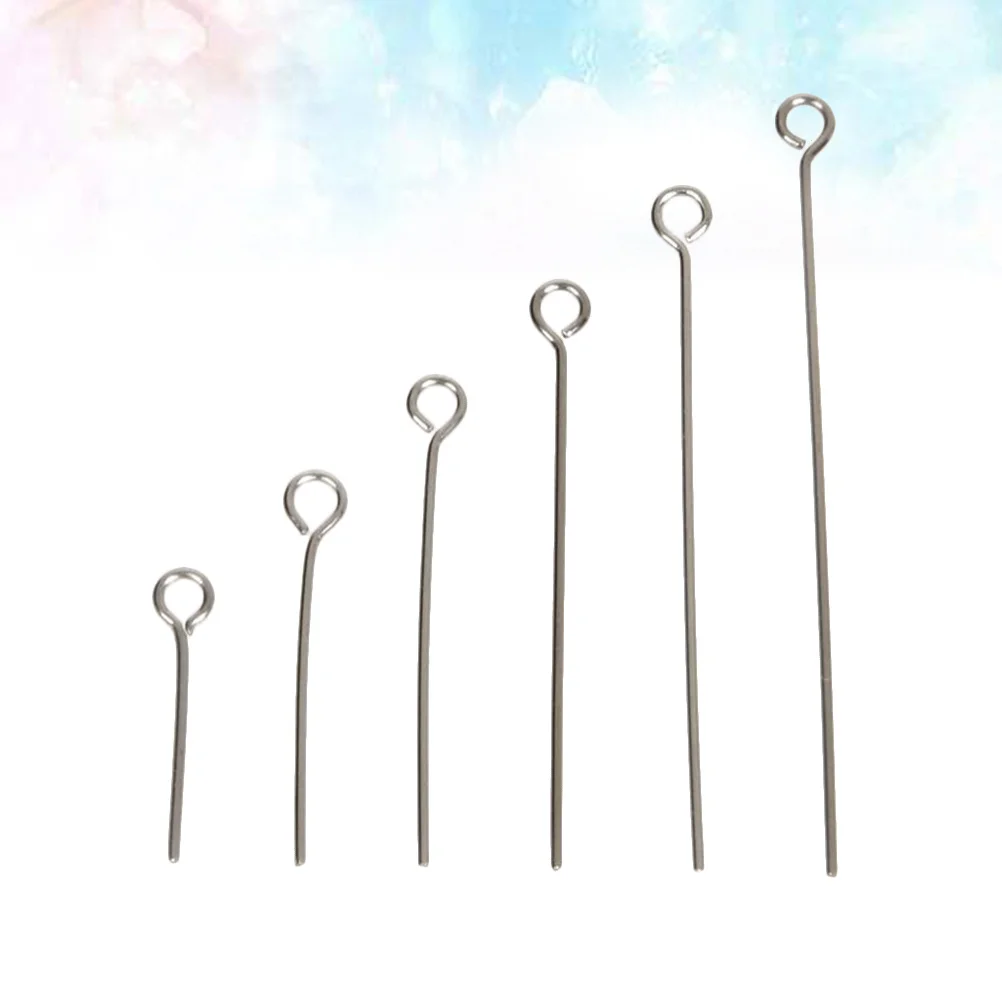 1200 قطعة مجوهرات من صلب لا يصدأ دبابيس 3 أحجام دائم تشويه مقاومة Diy بها بنفسك القلائد أساور أقراط صنع العين المفتوحة #2