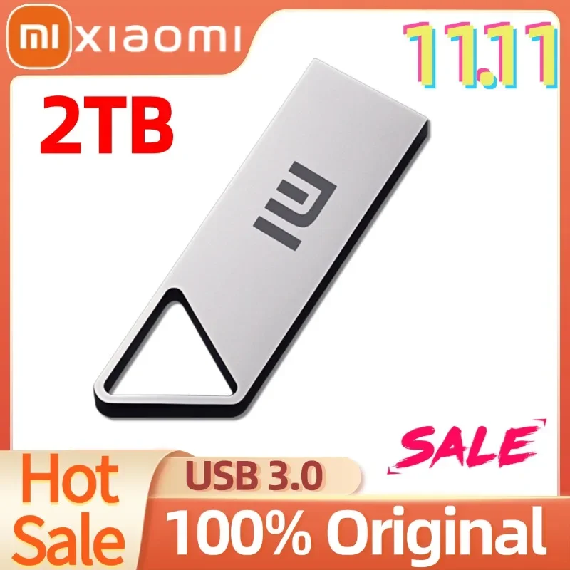 XIAOMI USB 2TB 512GB OTG Metal 3.1 Pen Drive Key Portable Type C High Speed Pendrive 1TB USB Flash Drive Memory Stick Waterproof