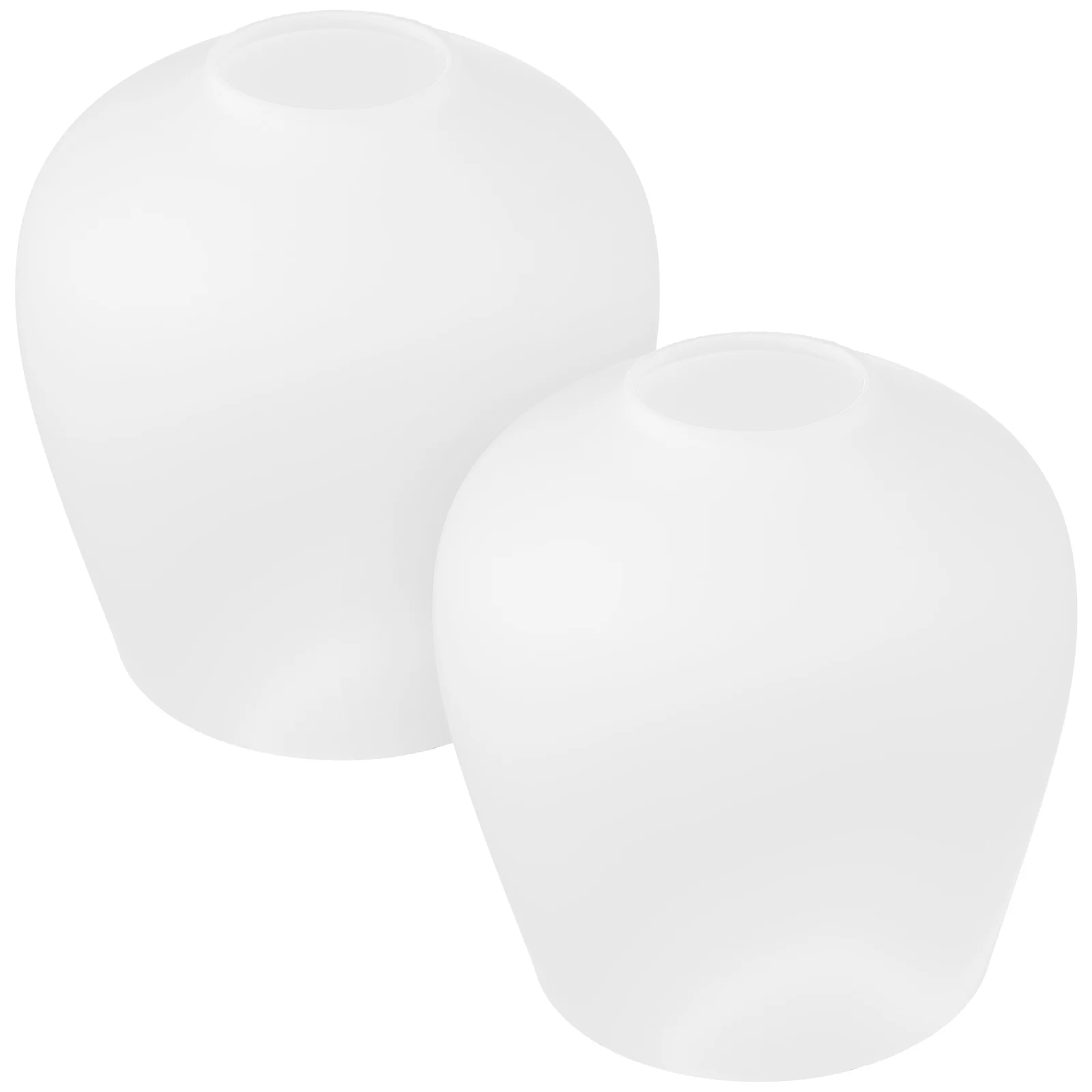

2 Pcs Glass Lampshade Oval Glasses Lampshades for Ceiling Replacement Light Cover Wall