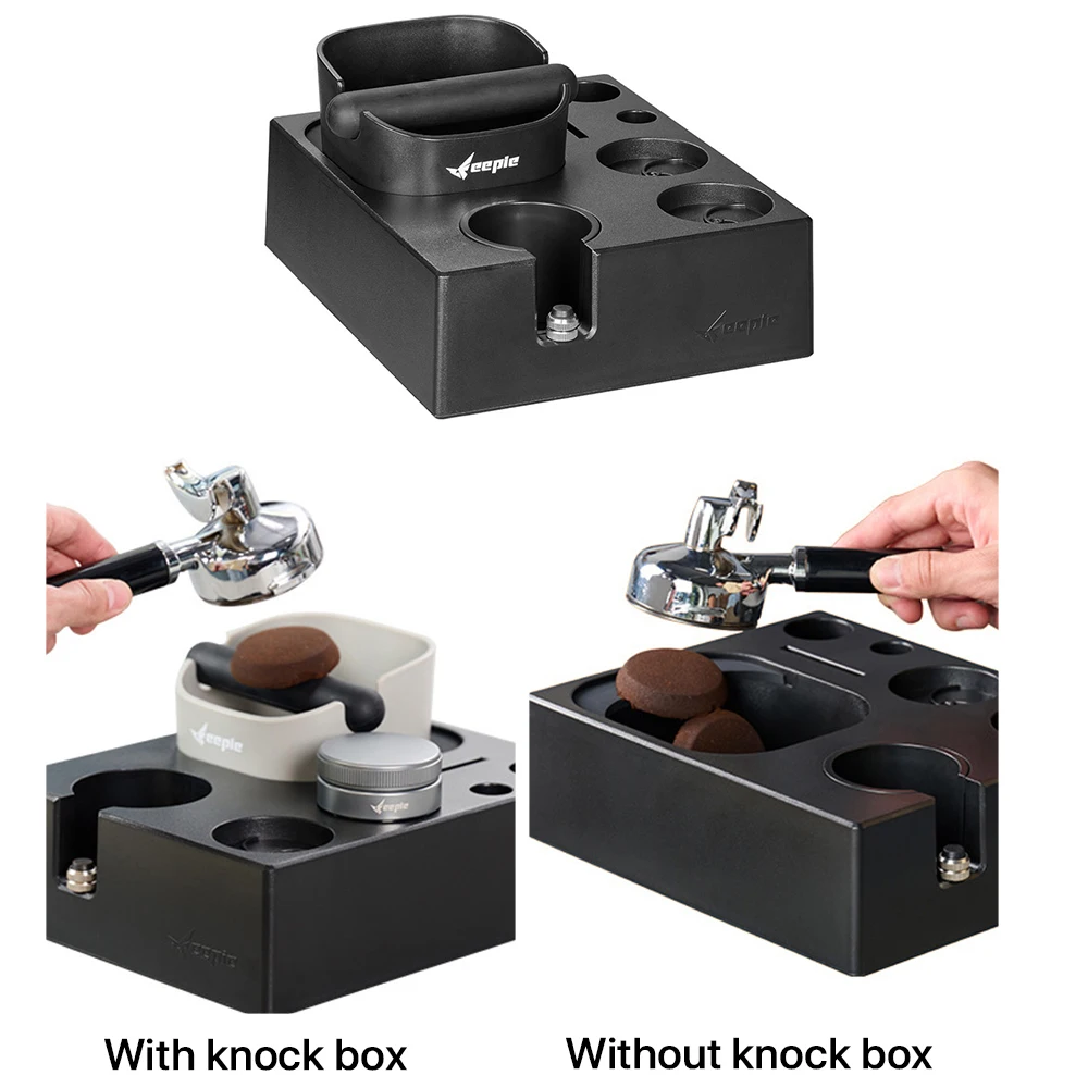 ABS Coffee Tamper Mat Station Stand Portafilter Holder Coffee Knock Box Support Base Rack For 51/54MM 58MM Espresso Accessories