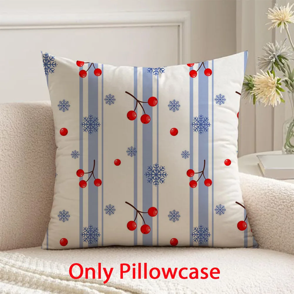 

Christmas Pillow cover winter Snowflake pattern decorative 45x45 cushions cover for New Year home decor pillow case