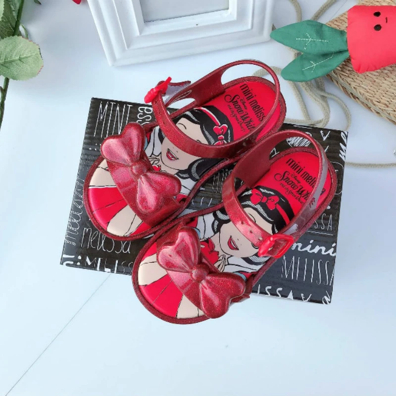 Disney Princess Girl Jelly Shoes Summer Sandals Baby Girls Melissa Sandals Cute Toddler Shoes Child Casual Summer Sandals