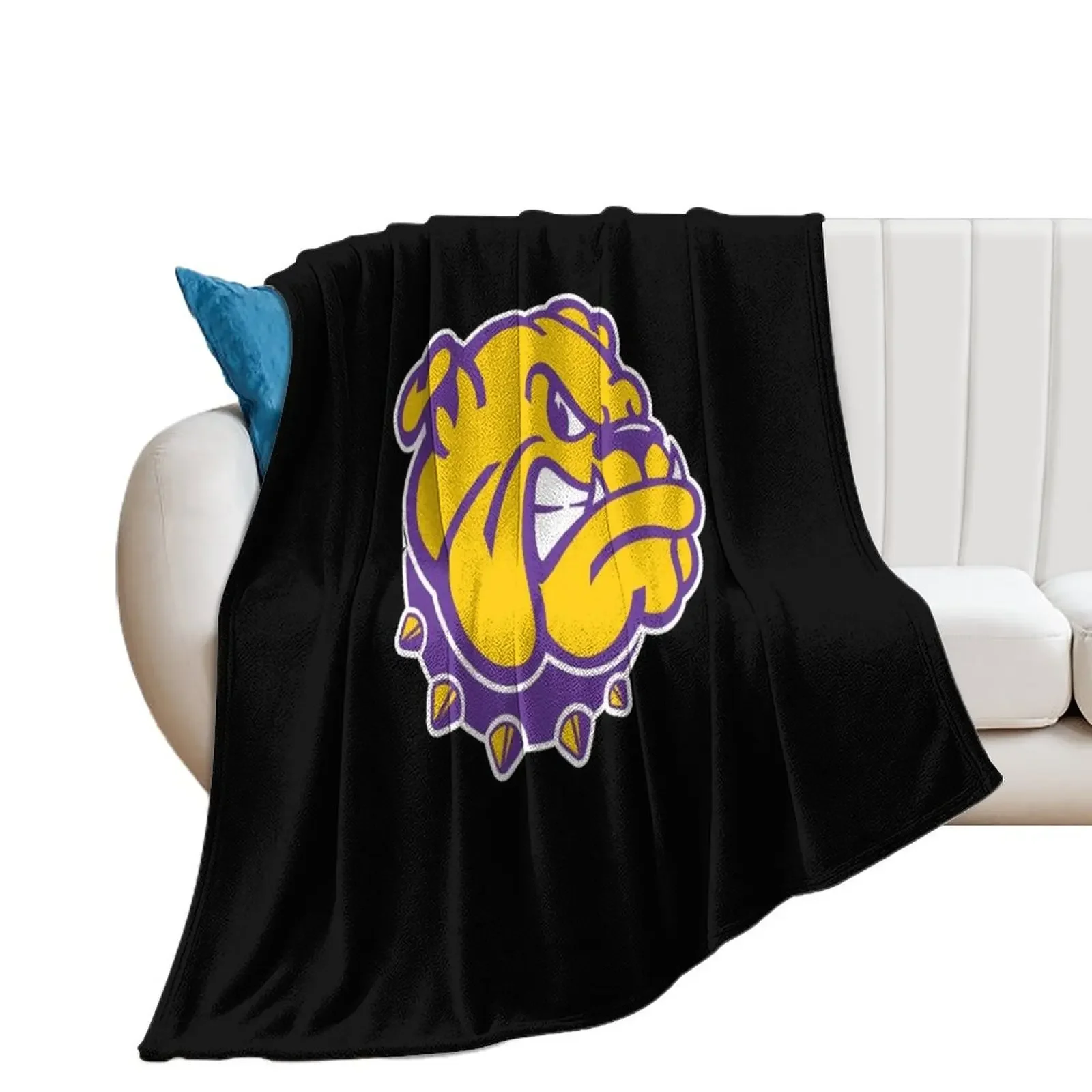 

The Western Illinois Iconic Throw Blanket Bed covers Shaggy Designers Soft Blankets