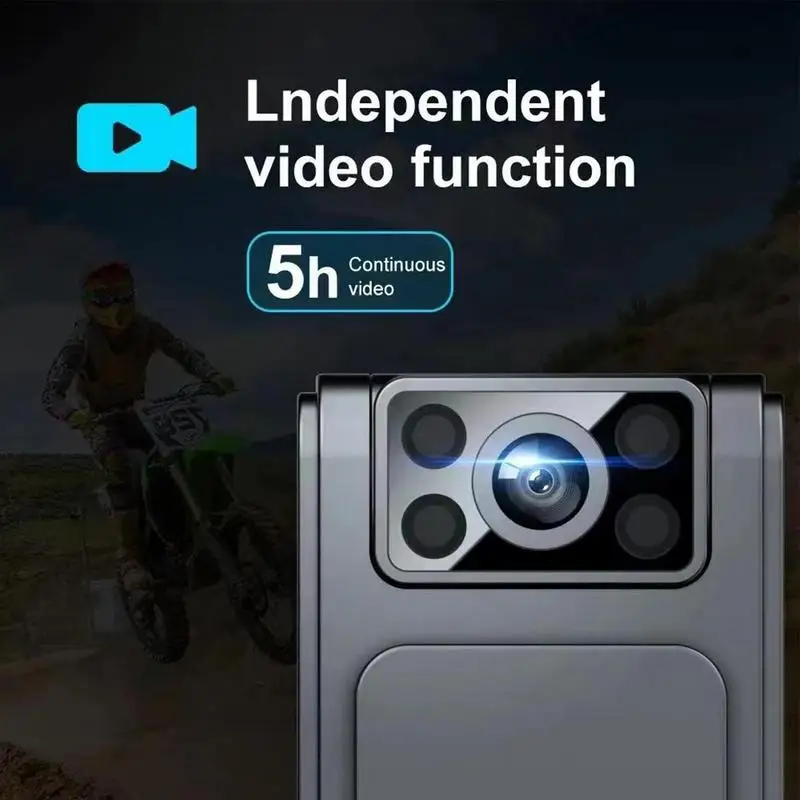 HD 1080P Noise Reduction Camera 1080P Body Worn Camera 4K Video 180 Adjustable Recorder Portable Camera Night Vision New