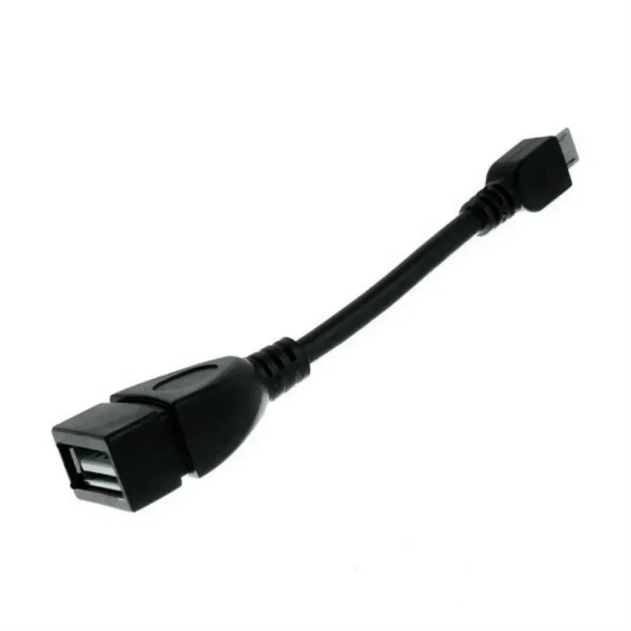 100pcs Black Micro B Male to USB 2.0 A Female OTG Adapter Cable For Android Mobile Phones Tablets