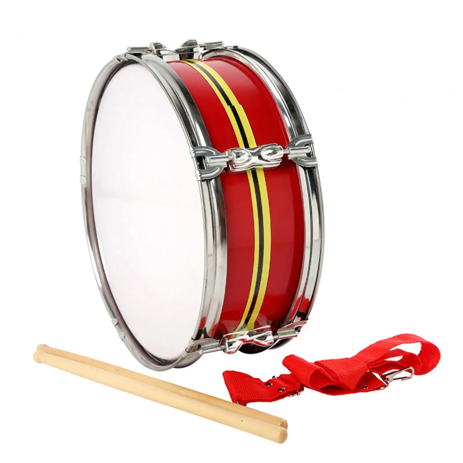 13inch Snare Drum Percussion Instrument with Shoulder Strap Portable Music Drums Musical Instruments for Kids Beginners Teens