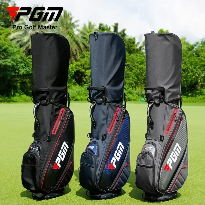 NEW PGM Golf Bag Men's Stand Bag Waterproof Hidden Thermostatic Bag Folding Base Golf Club