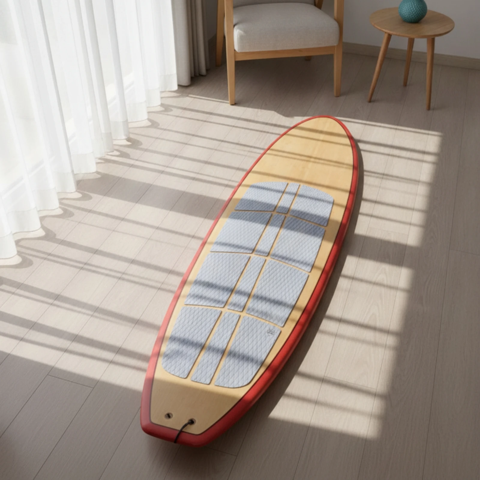 12 Pieces Surfboard Traction Pad with Adhesive Diamond-Textured Surfboard Deck Traction Pad Mat Good Grip Sheet Long-Lasting