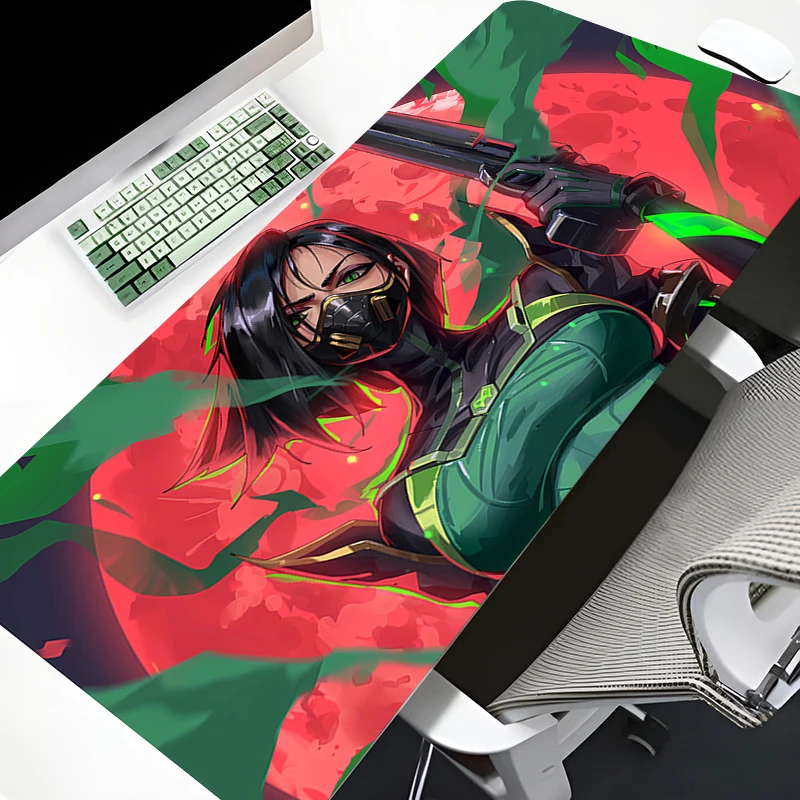 

Valorant Viper Mouse Pad Gaming Accessories Large Mousepad Laptop Rubber Office Desk Mat Anime Girl Carpet 800x400 XXL MousePads