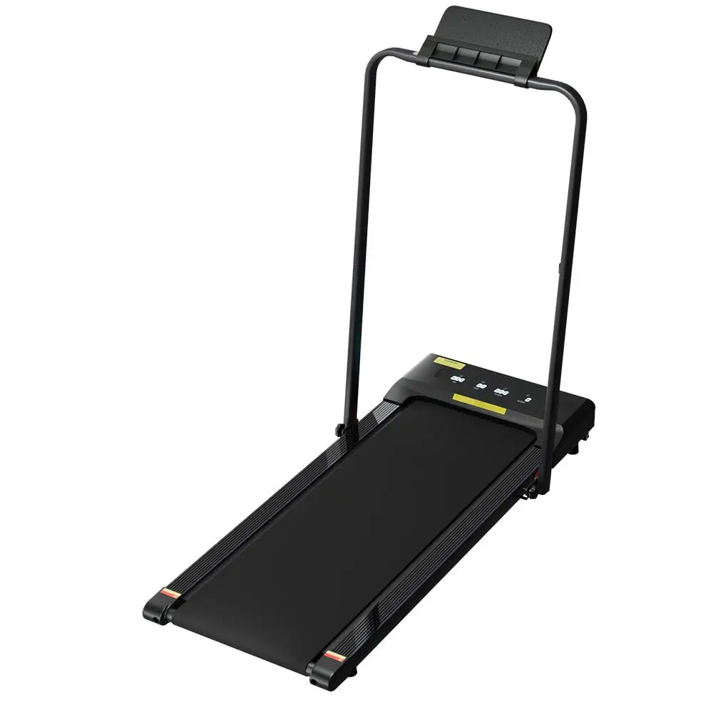 &2 in 1 Electric Walking Pad Under Desk Treadmill Home Fitness Compact 380mm Black