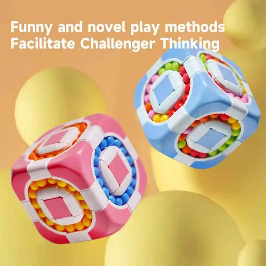 Magic Bean Fidget Decompressie Kubus voor Release Stress Autisme Angst Verlichten Volwassen Kinderen Stress Anti-Stress Vingertop