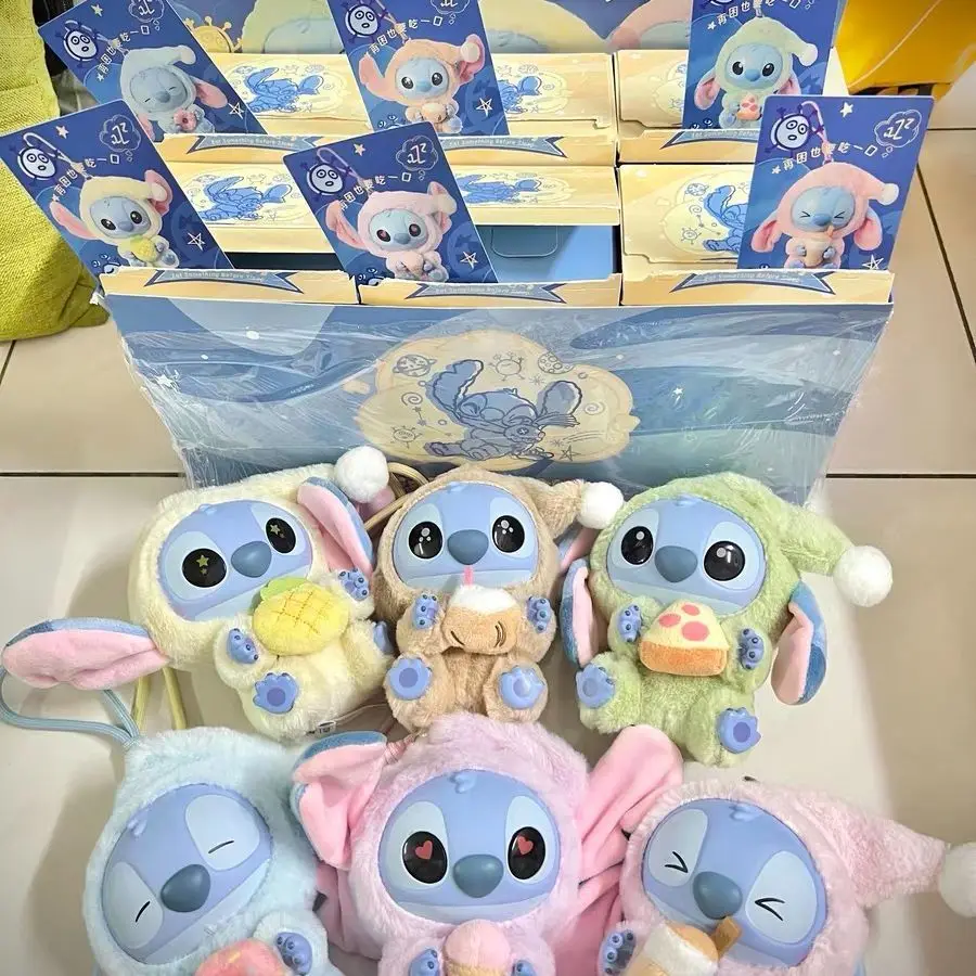 Disney nouveau point manger une chose avant du sommeil série vinyle boîte aveugle sac pendentif mignon en peluche poupée boîte mystère jouet cadeaux Surprise