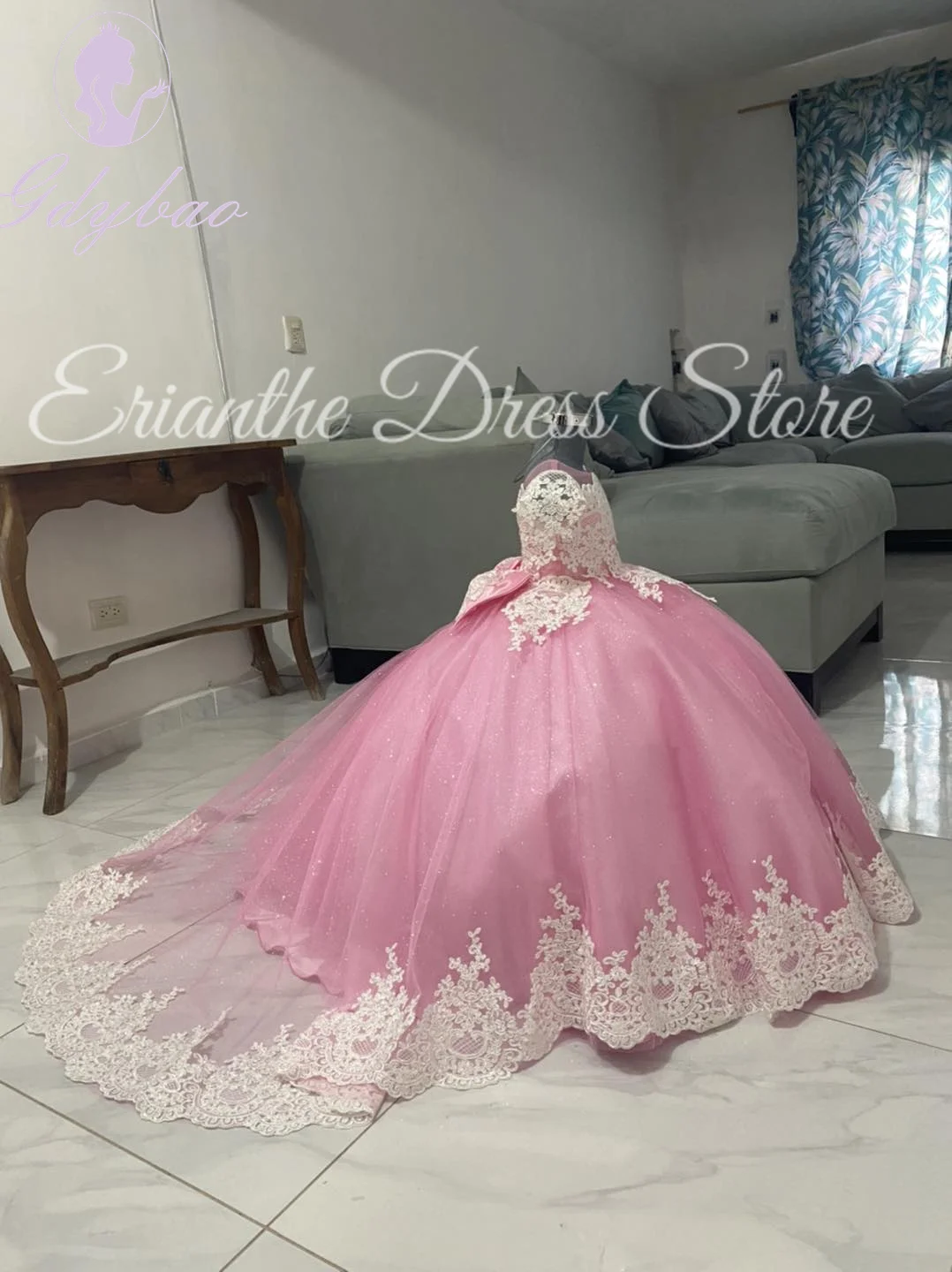 

Элегантное платье с цветочным узором для девочек на свадьбу, тюлевое кружево с длинными рукавами и аппликацией в виде банта, белое детское платье для первого евхаристического дня рождения