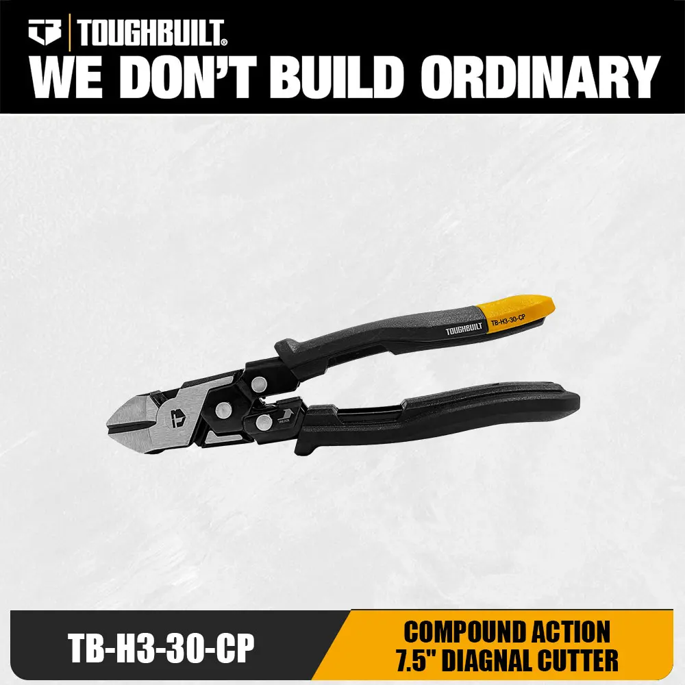 

TOUGHBUILT диагональный резак 7,5 дюйма — хромованадиевая сталь, составное действие, регулируемая губка | Прочный ручной инструмент