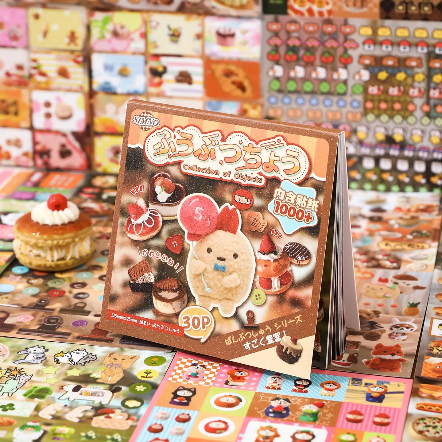 30 Uds. Libro de pegatinas de papelería japonesa de dibujos animados para ordenador portátil, diario, álbum de recortes, pegatinas decorativas creativas, estéticas hechas a mano