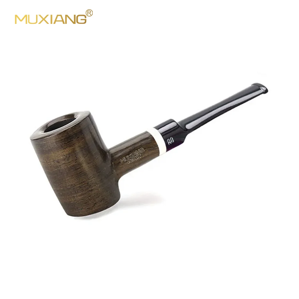 

Muxiang Diy Carved Hammer Type Ebony Pipe Tobacco Pipe 9mm Filter Tip And Accessories High-end Gifts Limited Edition
