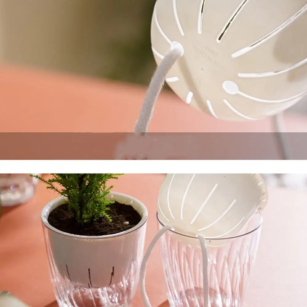 Transparent Self-priming Flowerpot Durable Double-layer Hydroponic Vessel Thicken Detachable Seedling Tray Lazy Potted