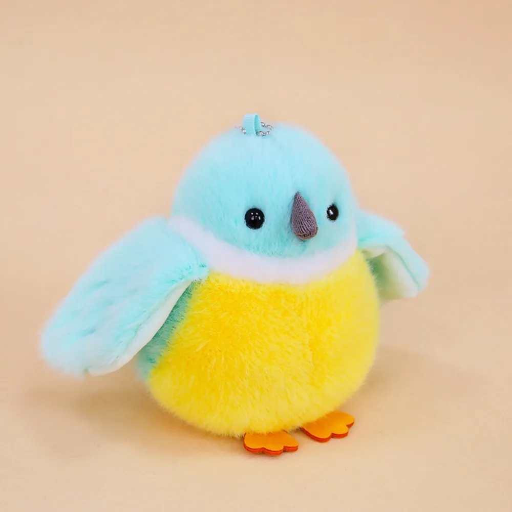 

PP Cotton Cartoon Birds Plush Toys Collection Fluffy Elf Bird Dolls Key Ring Ornaments Cartoon Animal Birds Bag Pendant