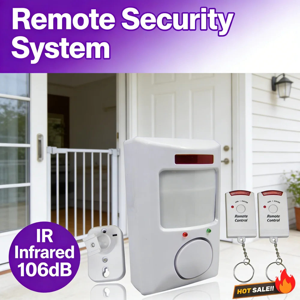 

106dB Wireless Infrared Electronic Dog Alarm Anti-theft Alert Infrared Sensor Portable Creative Convenient for Office Yard Store