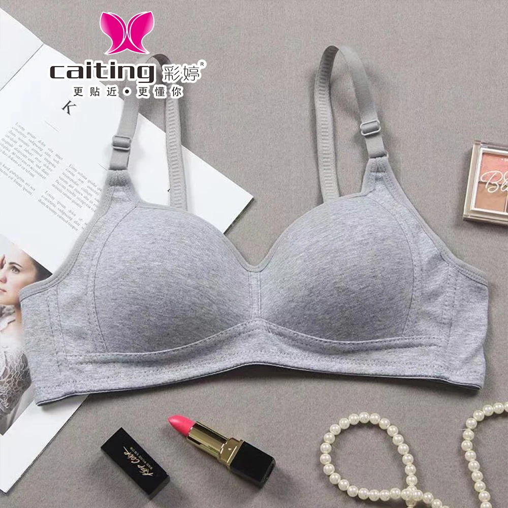CAITING الصدرية ملابس داخلية قطنية امرأة الصيف رقيقة AB كأس الصدرية الصدرية ملابس امرأة تنفس ملابس داخلية مريحة #2