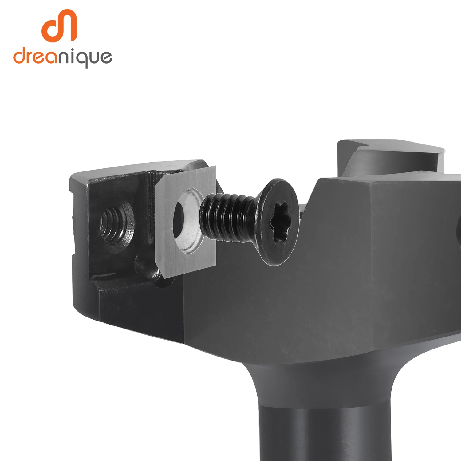 Dreanique 3-Flute Wood Planer Bit 35mm 60mm Cutting Diameter 8mm 12mm Shank Spoilboard Surfacing Router Bit Insert Carbide Slab