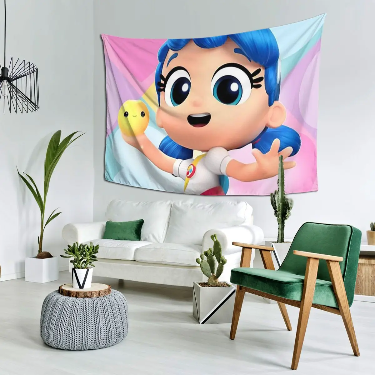 نسيج مملكة True And The Rainbow مضحك للتعليق على الحائط، ديكور منزلي جمالي، مفروشات لغرفة المعيشة وغرفة النوم #2