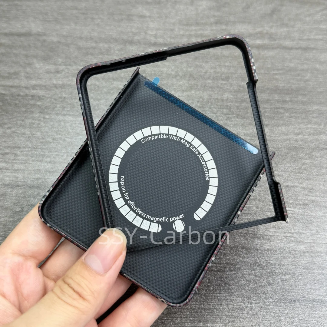 For Samsung Galaxy Z Flip 8 Flip7 real Carbon Fibre case Aramid Fiber luxury ultra-light ultra-thin protective Cover